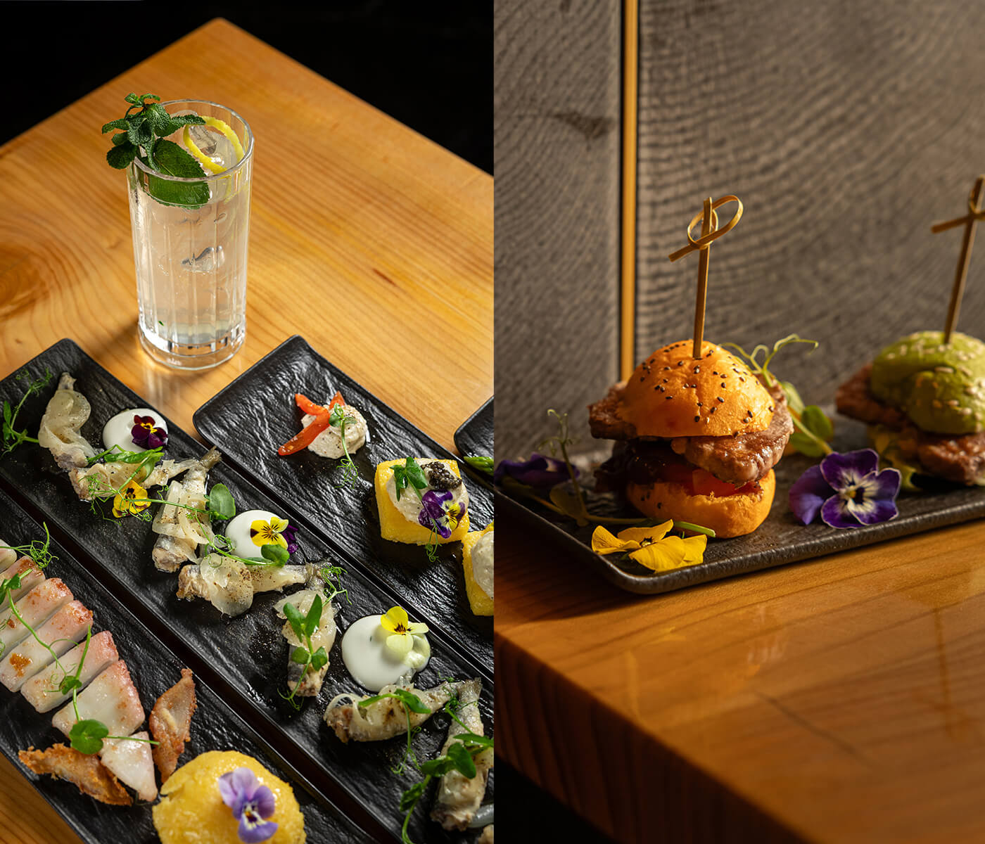 Fine dining starters in Venice San Marco